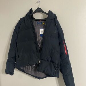 Ralph Lauren Black and Gray Puffer Jacket